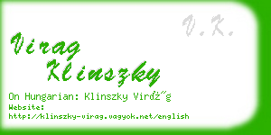 virag klinszky business card